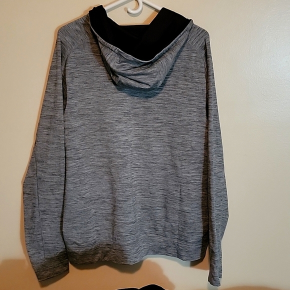 Zella Mens Track Jacket Full Zip XL gray and black space dyed - Picture 3 of 11